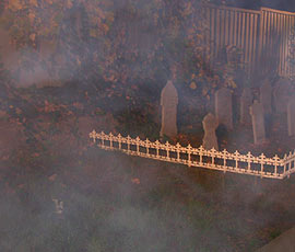 Graveyard with Fog