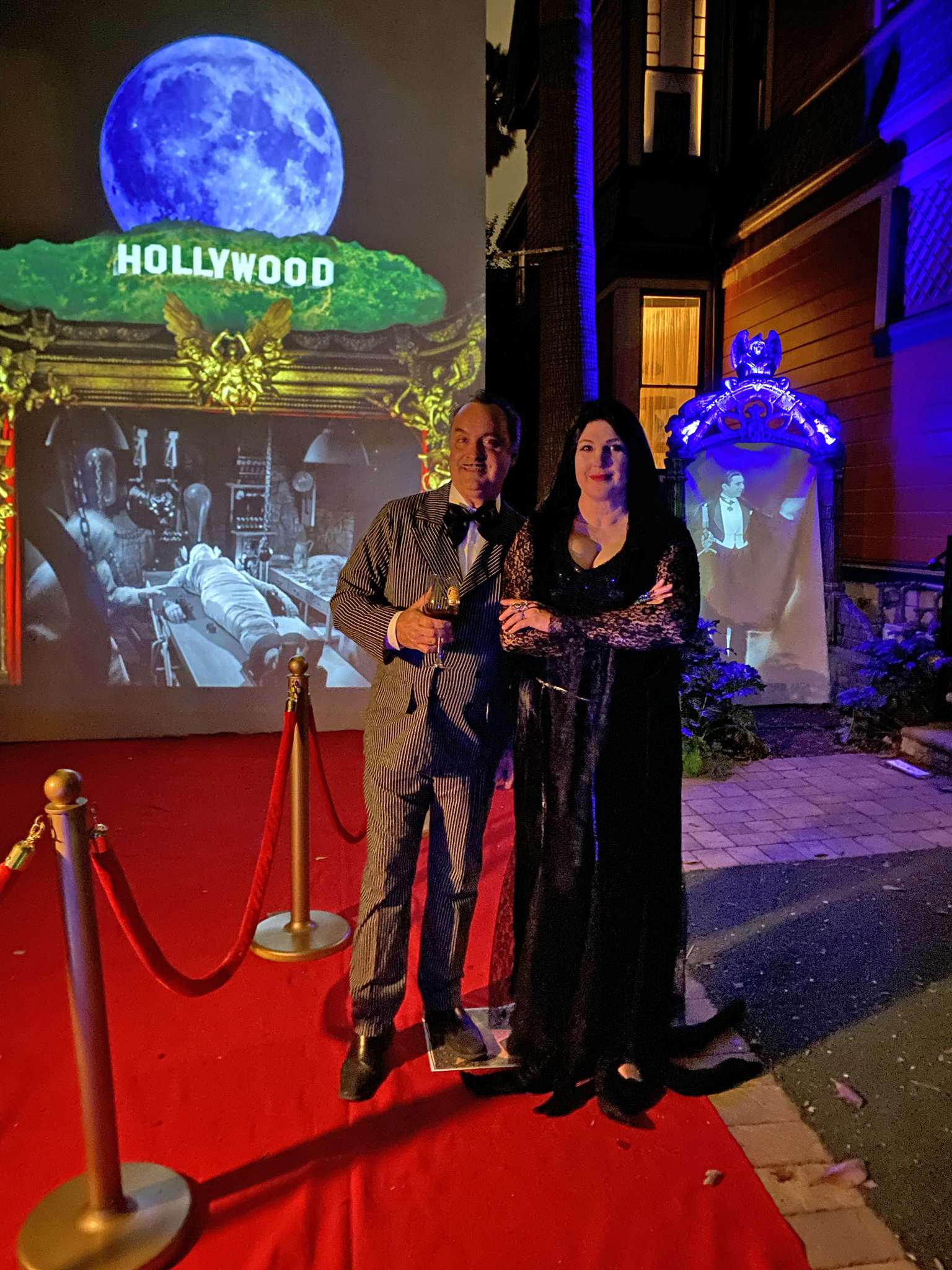 Strike a Pose on our Red Carpet for Haunted Hollywood
